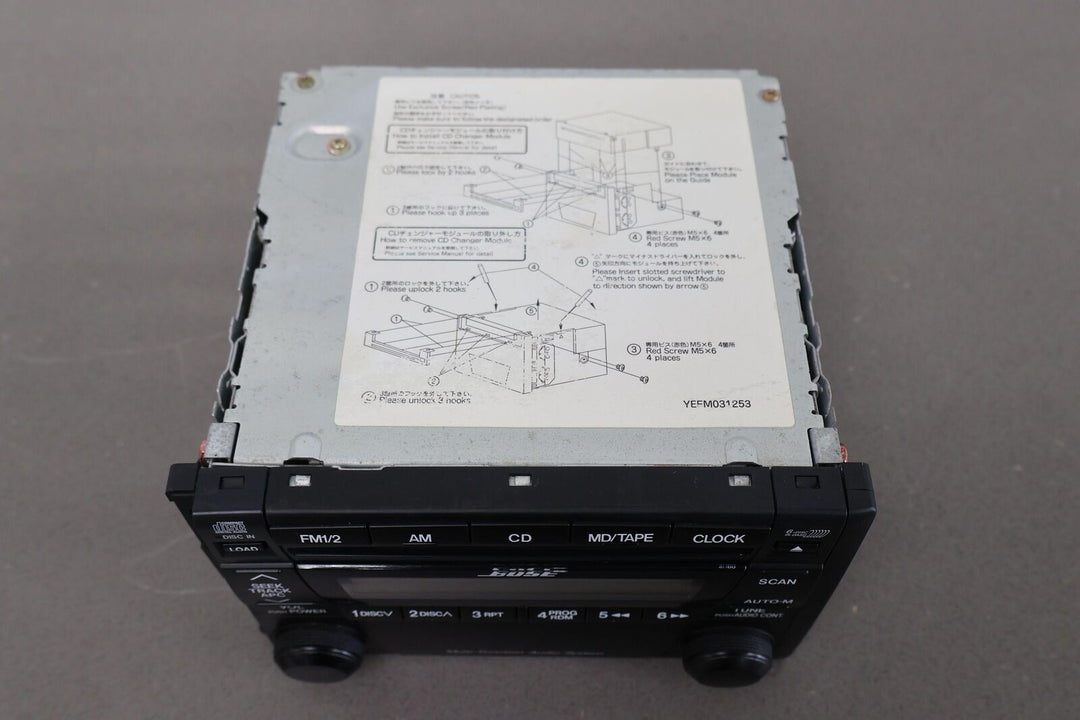 01-03 Mazda Miata OEM Bose AM-FM-CD Player For Parts or Repair (Bad Display)