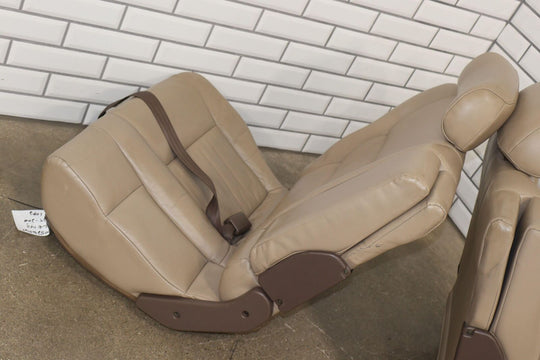 1996-1997 Lexus LX450 Land Cruiser Pair Rear 2nd Row Leather Seats (Beige LC43)