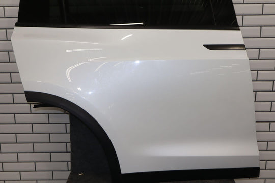 16-20 Tesla Model X Rear Right RH Door W/Glass (Pearl White PPSW) See Photos