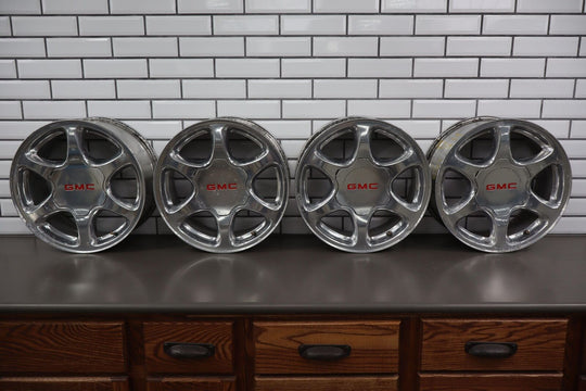 2001 GMC Sierra C3 Set of 4 17x7.5 Fully Polished Wheels *See Photos*