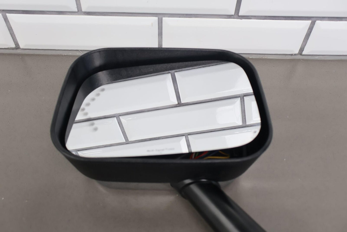 03-07 Hummer H2 Driver Left Power Door Mirror (Black Textured) Power Fold Broken