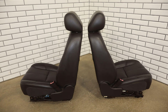 2012-2013 Chevy Silverado Crew Cab Complete Black Leather Seat Set with Console