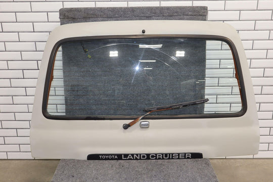 1991-1997 Toyota Land Cruiser Rear Upper Tailgate W/ Glass (Gray-Spray Paint)