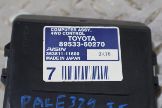 10-19 Lexus GX460 4WD 4x4 Control Module OEM (89533-60270)