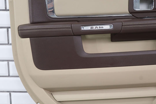 2013-2018 Ram Crew Cab Laramie Left Rear Interior Door Panel (Light Frost Beige)