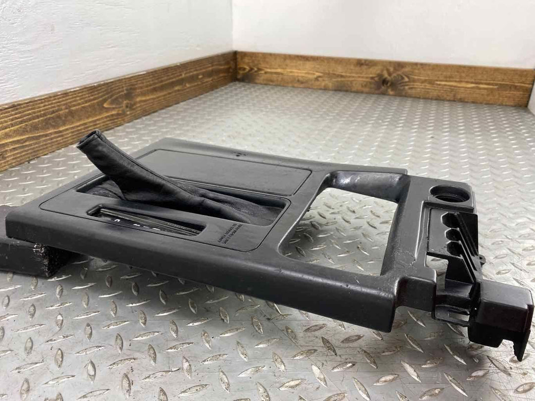 94-96 Chevy C4 Corvette Upper Center Console Trim W/Shift Boot&Cup Holder(Black)