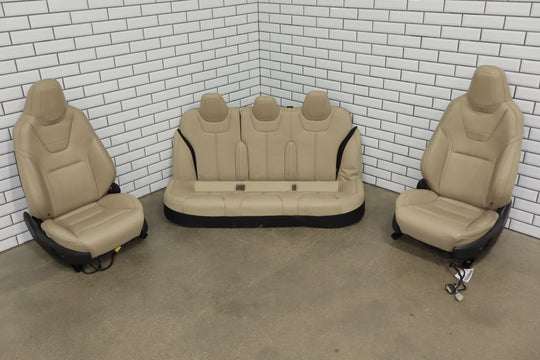 2016 Tesla Model S Gen 3 Seat Set (Front/Rear) Tan Leather