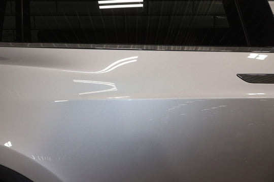 16-20 Tesla Model X Rear Right RH Falcon Door W/ Glass (Silver Metallic PMSS)