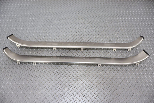 03-10 Bentley Continental GTC Convertible Pair Outer Aluminum Door Sill Plates