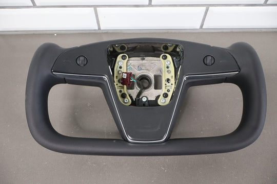 2021-2023 Tesla Model S Plaid Yoke Steering Wheel OEM (See Description)