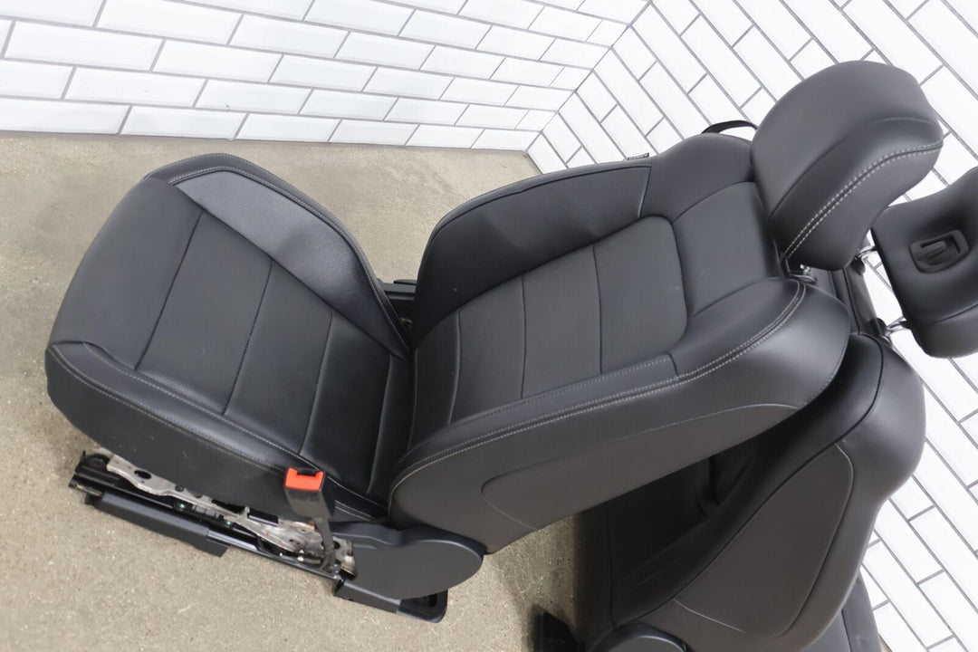 15-17 Ford Mustang GT Coupe Heated/Cooled Leather Seats Set (Ebony) Blown Bags