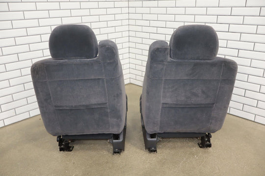 01-02 Chevy/GMC Silverado Sierra 2500HD Crew Cab Graphite Cloth Seat Set