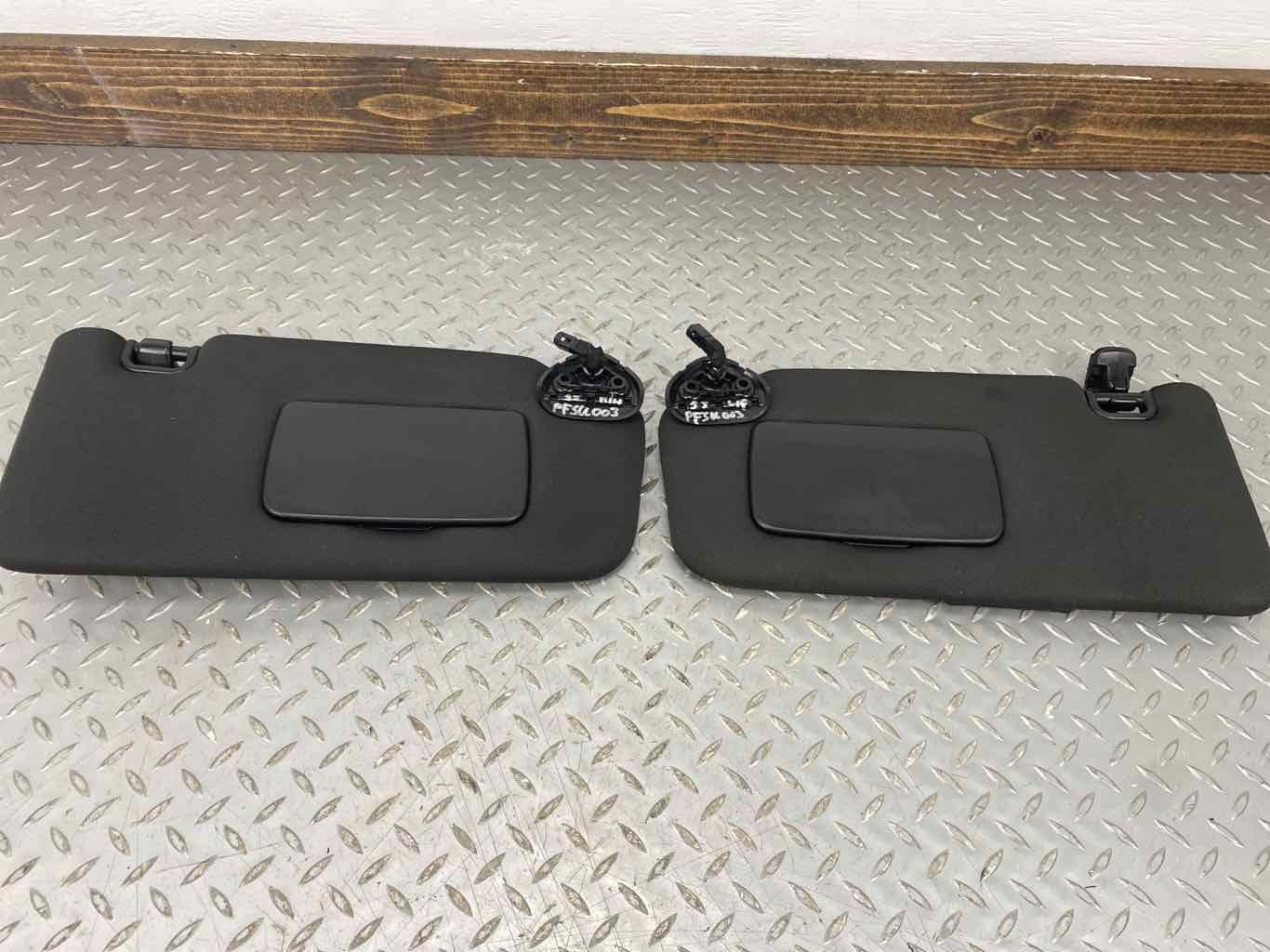 15-19 Subaru WRX STI Pair LH & RH Illuminated Sun Visors (Black BLK30) Tested