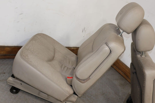 03-06 Cadillac Escalade ESV Yukon XL 2nd Row Leather Seats Set (Shale 15i) LWB