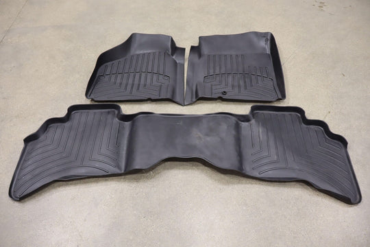 10-12 Ram 2500 Crew Cab Longhorn Limited OEM Weathertech Floor Mats (Black) Worn