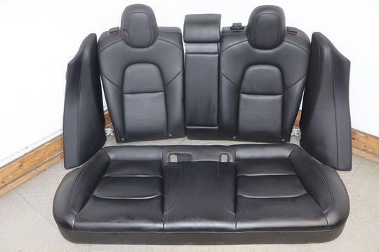 17-22 Tesla Model 3 OEM 2nd Row Leather Bench Seats (Black) Light Wear