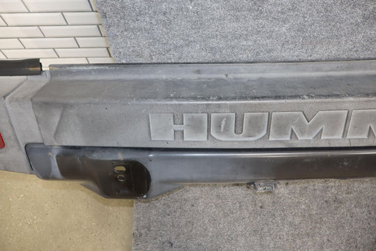 06-07 Hummer H2 SUV OEM Rear Bumper Bar W/Tail Light End Caps (Textured Black)