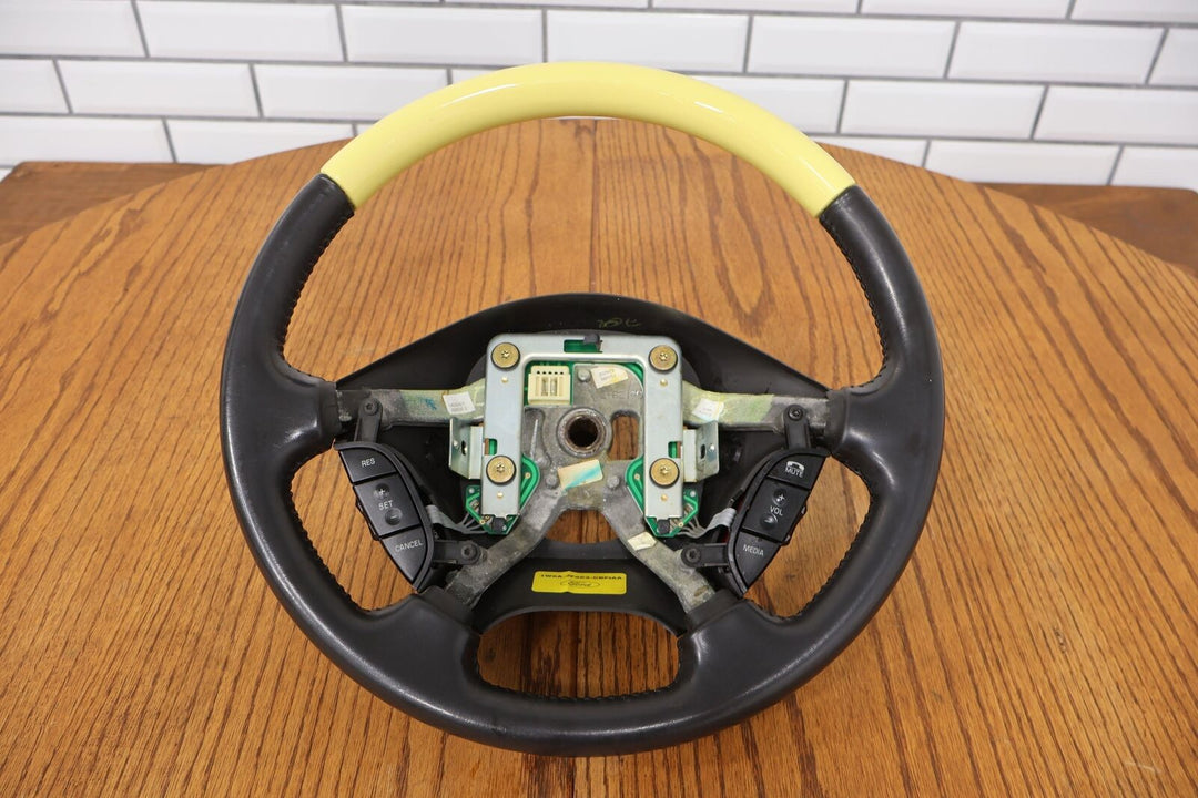 02-03 Ford Thunderbird Leather Steering Wheel & Shift Knob (Yellow/Black)