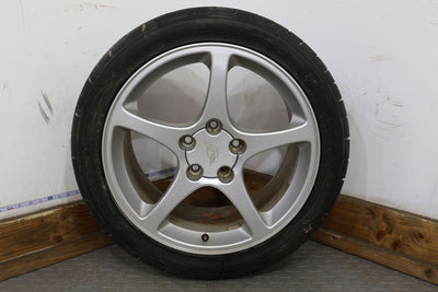 C4 Corvette Speedline Staggered 17"&18" Wheels Set of 4 W/Nitto Tires (Curbed)