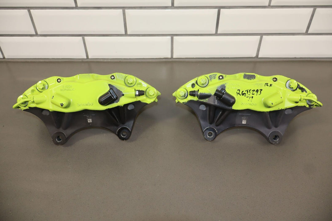 2012-2020 Tesla Model S / X Neon Green Custom Brake Caliper Set (6)