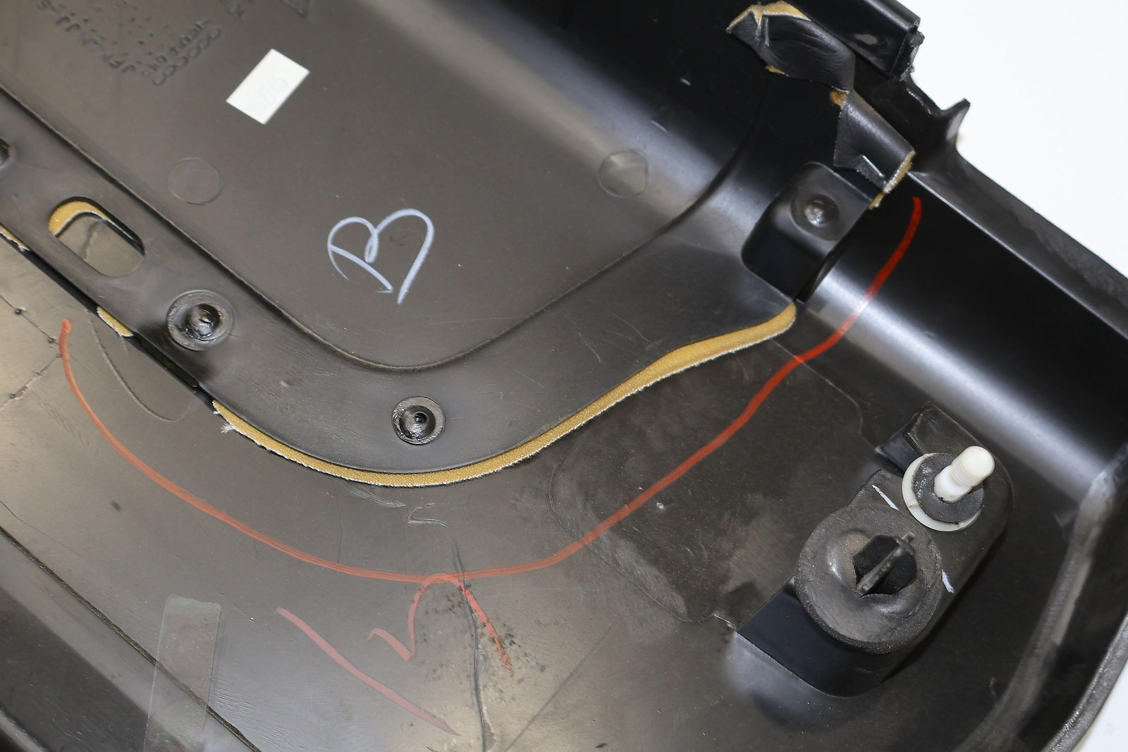 05-07 Hummer H2 Driver Left Rear Door Trim Panel (Ebony 48I) See