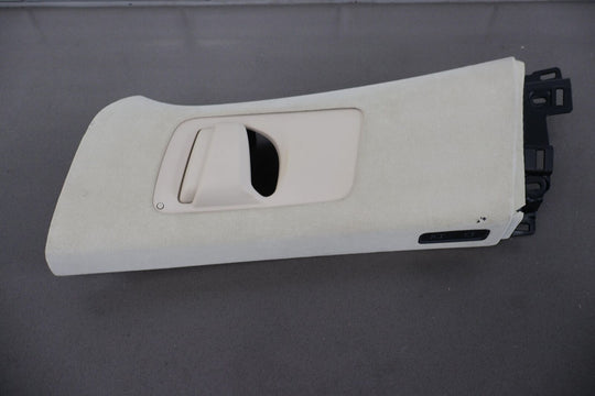 2016-2020 Tesla Model X Left LH Upper Interior B Pillar Trim Panel (Tan Suede)