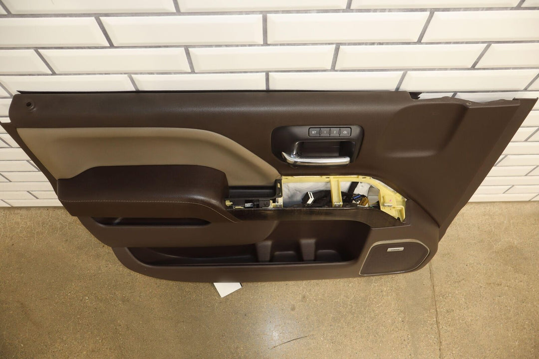 2014 GMC Sierra Denali 1500 Interior Door Trim Panel Set (4) Cocoa/Dune