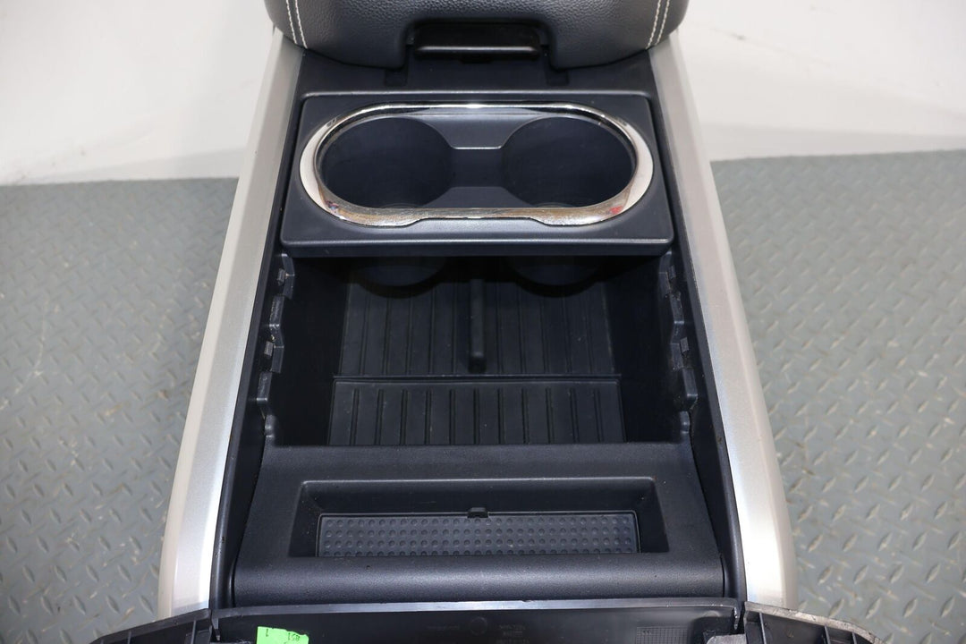 16-22 Nissan Titan XD Pro-4x Floor Center Console W/Lid (Black G) Good Latch