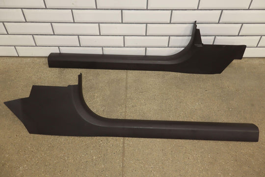 05-13 C6 Corvette Pair of LH&RH Kick Panel Door Entry Trims Black