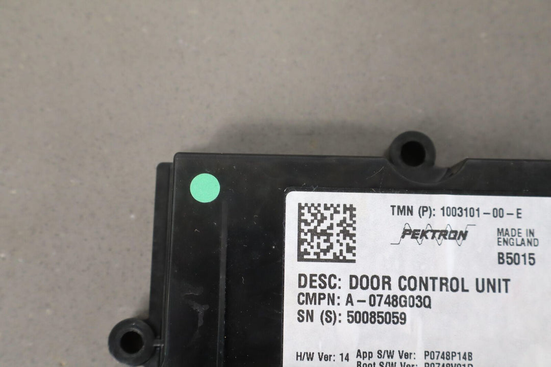 2016 Tesla Model S Driver Left Front Door Control Module 1003101-00-E