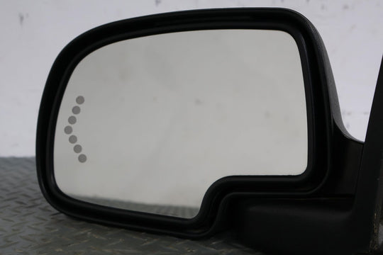 03-06 Tahoe Yukon Escalade Left LH Door MIrror W/Turn Signal (Black 41U) Tested