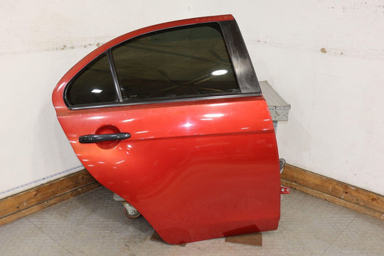 08-15 Mitsubishi Lancer EVO X Rear Right Door W/Glass (Rally Red P26) See Photos