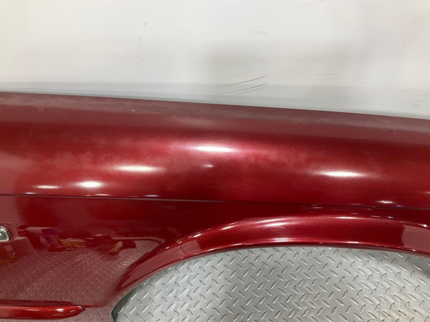 98-03 Jaguar XJ8 Right RH Passenger Fender (Carnival Red CCG) Dented See Notes