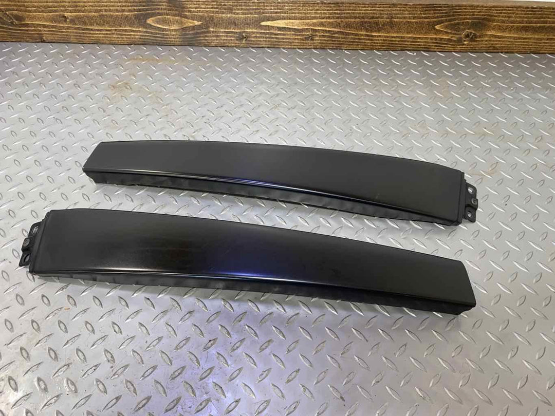 03-04 Audi RS6 LH & RH EXTERIOR Upper B-Pillar Trim Panels (Black) See Notes