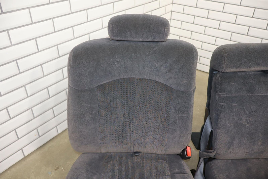 01-02 Chevy GMC 2500HD Crew Cab Cloth Bench Rear Seat (Graphite 12D)