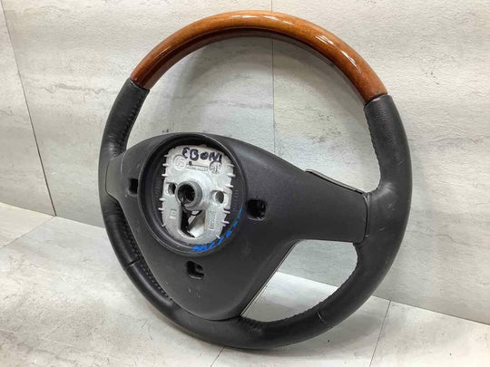 05-07 Cadillac XLR Black Leather Steering Wheel W/ Wood Trim