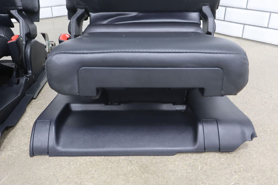 10-13 Lexus GX460 Pair LH&RH Leather Rear 3rd Row Seats (Black 20) Lt. Wear