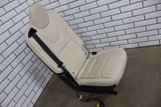 16-20 Tesla Model X Rear 2nd Row Right RH Leather Seat (Cream & Black)