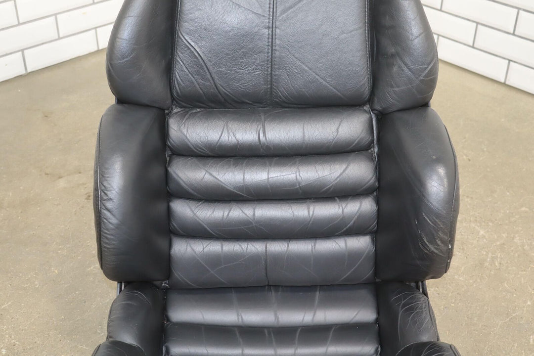 92-93 Corvette Left Driver Power Leather Bucket Seat Tested