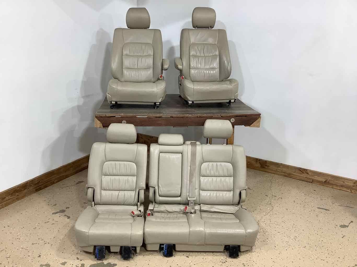 03-07 Lexus LX470 1ST & 2ND Row Leather Seat Set (Ivory LG00) See Notes