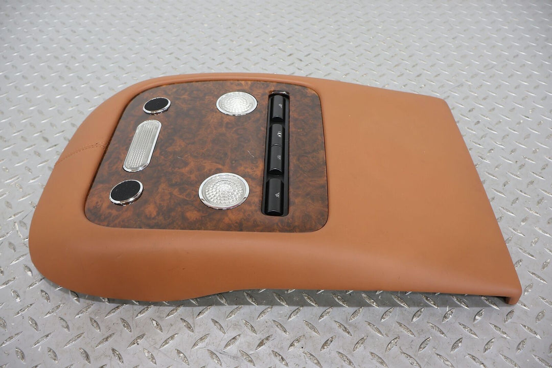 03-10 Bentley Continental GT Coupe Overhead Roof Console (Cognac/Woodgrain)