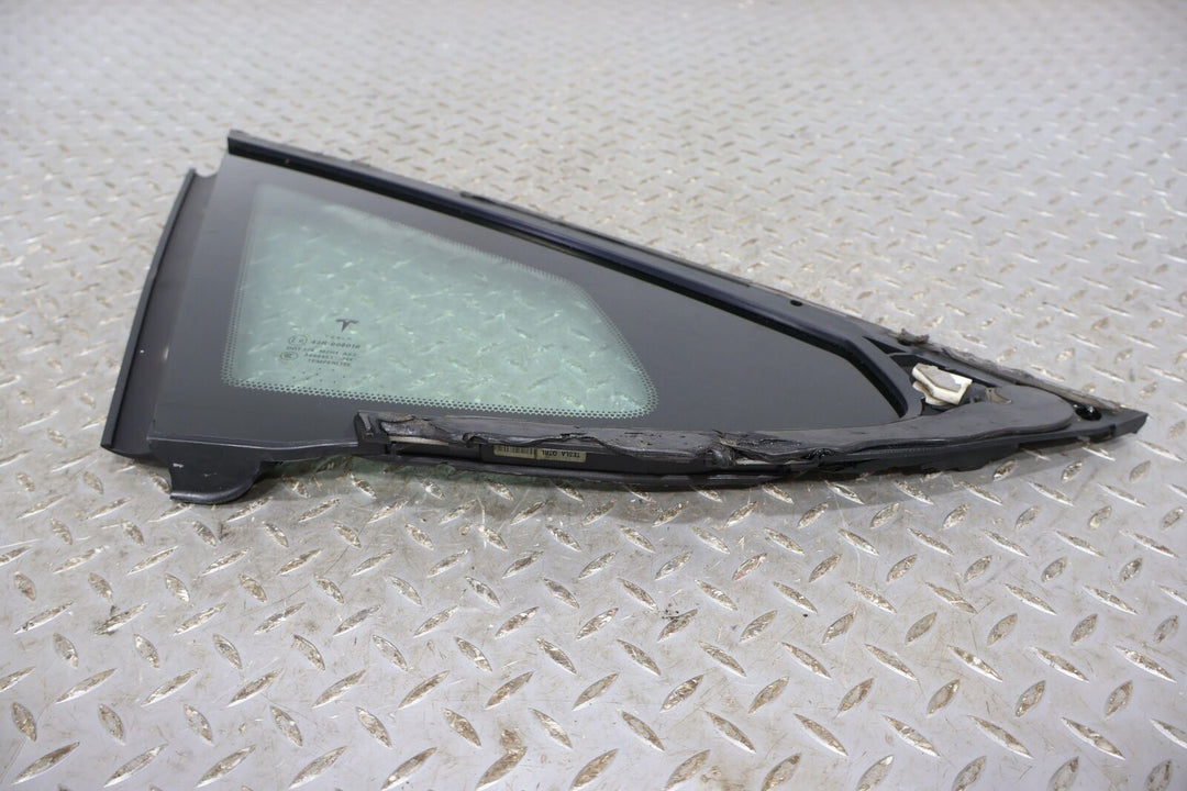 12-20 Tesla Model S Rear Left LH Driver Quarter Glass Window (Glass Only)