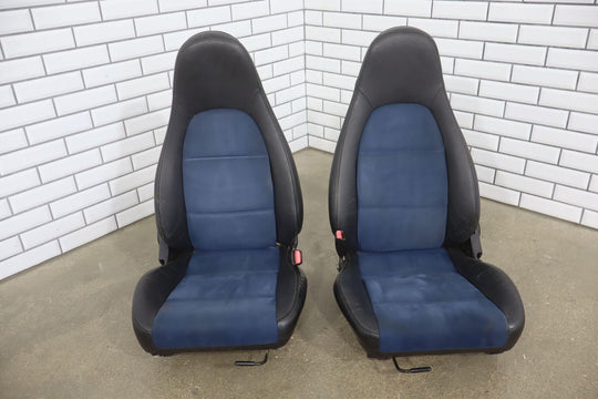 99-00 MAzda Miata NB Pair LH&RH Blue Seats W/Blue Cabin Carpet & Shifter Boot