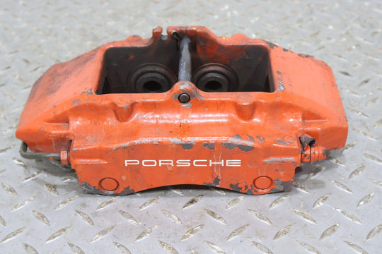 05-12 Porsche 911 997 Pair of LH & RH Rear Brake Calipers (Red) Poor Finish