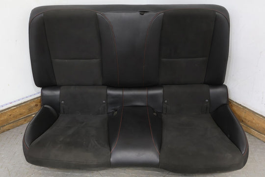 12-15 Chevy Camaro ZL1 Leather/Suede Seats Set W/Console Lid (Black/Red Stitch)