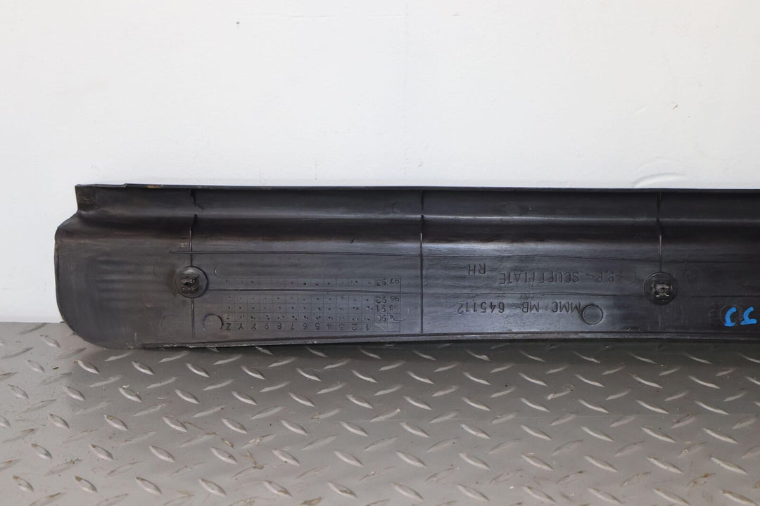 91-96 Dodge Stealth Pair LH&RH Interior Door Sill Entry Plates (Dark Gray 79)