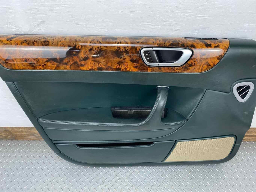 06-12 Bentley Flying Spur Front Left LH Interior Door Trim Panel (Spruce/Ochre)