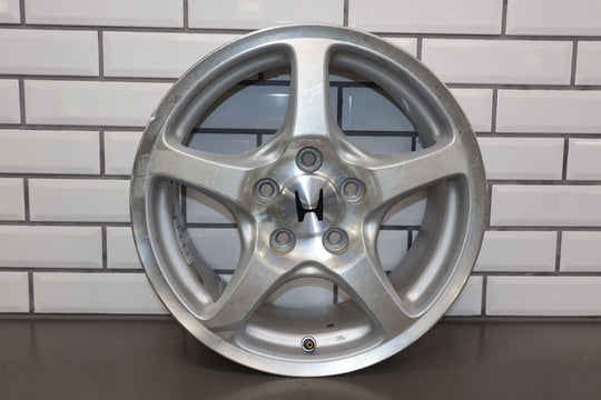 00-03 Honda S2000 AP1 16x7.5 OEM Rear 5 Spoke Wheel (Silver) Poor Finish