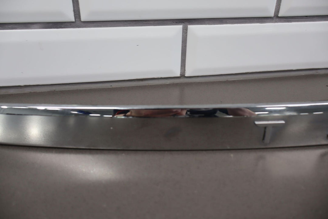 12-20 Tesla Model S Backup Rear Chrome Tail Finish Panel (Without Camera)