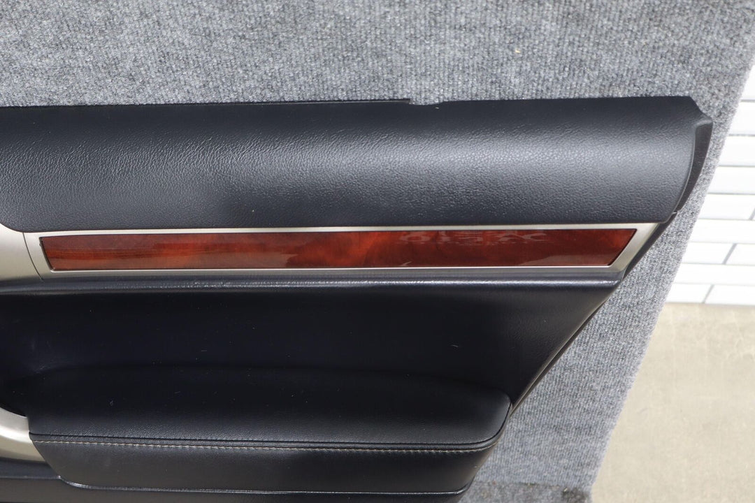 10-13 Lexus GX460 Rear Right RH Interior Door Trim Panel (Black / Woodgrain)